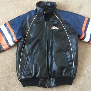 NFL Denver Broncos Leather Jacket